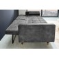 Invicta Sofa COUTURE ciemnoszary microvelours 195cm / 42395