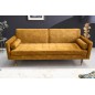 Invicta Sofa COUTURE musztardowo żółty microvelours 195cm / 42490