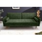 Invicta Sofa COUTURE ciemnozielony microvelours 195cm / 42493