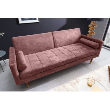 Invicta Sofa COUTURE altrosa microvelours 195cm / 42495