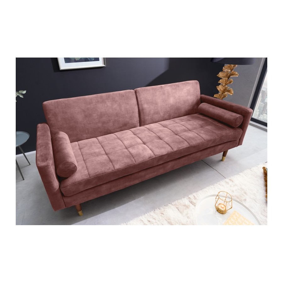 Invicta Sofa COUTURE altrosa microvelours 195cm / 42495