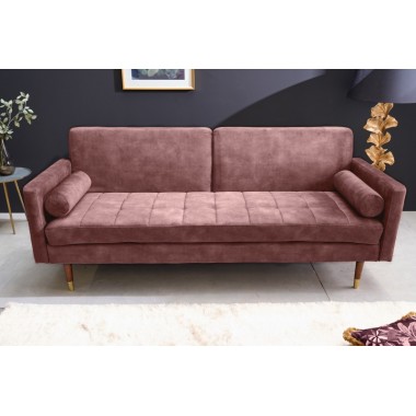 Invicta Sofa COUTURE altrosa microvelours 195cm / 42495