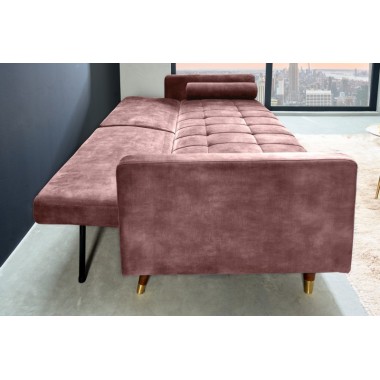 Invicta Sofa COUTURE altrosa microvelours 195cm / 42495