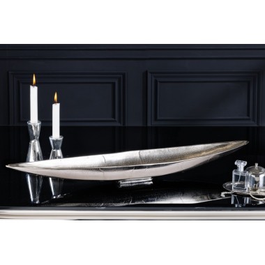 Invicta Patera LEAF antyczne srebro 80 x 14cm / 42723