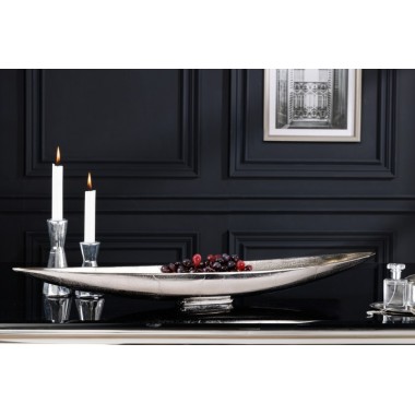 Invicta Patera LEAF antyczne srebro 80 x 14cm / 42723