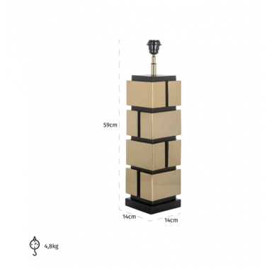 JAZZ Lampa stołowa złota 14cm / LB-0135