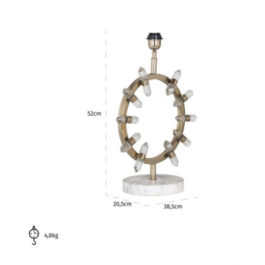 SILKE Lampa stołowa złota 38.5cm / LB-0124