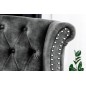 Invicta Fotel CHESTERFIELD szary aksamit 85cm / 43520