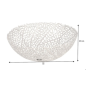 Invicta Patera Abstract LEAF srebrna 45cm / 43191