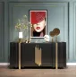 Livin Hill STILIG Komoda czarna MDF 160cm / ST023B