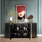 Livin Hill STILIG Komoda czarna MDF 160cm / ST023B