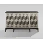 Livin Hill STILIG Komoda szara z intarsją 3D 152cm /  ST504