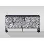 Livin Hill STILIG Komoda czarno biała MDF 183cm / ST011
