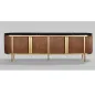 Livin Hill STILIG Szafka RTV brązowa marmur MDF 200cm / ST382D
