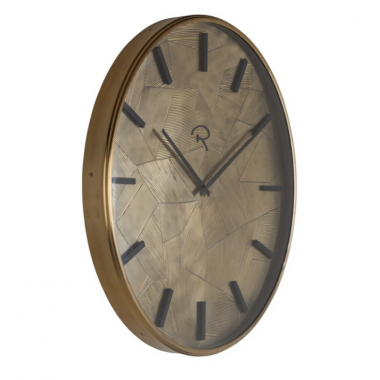 Zegar ścienny ALFORD szczotkowane złoto Ø 60cm / KK-0087