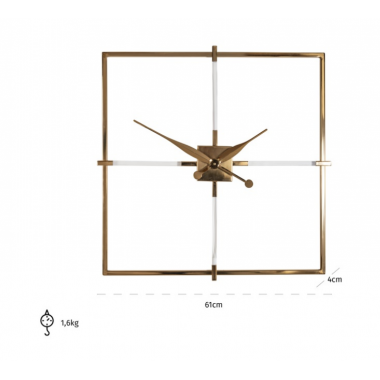 Zegar ścienny LAYLA złoty 61cm / KK-0079