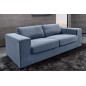 Invicta Sofa LOUNGER niebieski sztruks 220cm / 43757