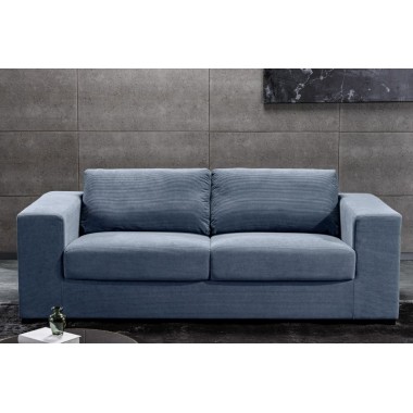 Invicta Sofa LOUNGER niebieski sztruks 220cm / 43757