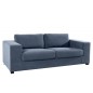 Invicta Sofa LOUNGER niebieski sztruks 220cm / 43757