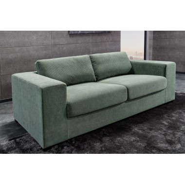 Invicta Sofa LOUNGER zielony sztruks 220cm / 43758