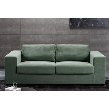 Invicta Sofa LOUNGER zielony sztruks 220cm / 43758
