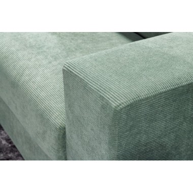 Invicta Sofa LOUNGER zielony sztruks 220cm / 43758