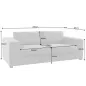 Invicta Sofa LOUNGER zielony sztruks 220cm / 43758