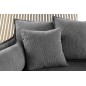 Invicta Sofa HEAVEN 3 osobowa szary sztruks 202cm / 43443