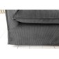 Invicta Sofa HEAVEN 3 osobowa szary sztruks 202cm / 43443