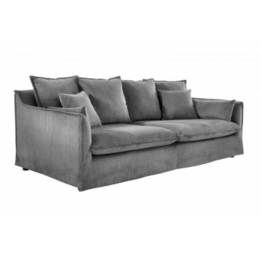 Invicta Sofa HEAVEN 3 osobowa szary sztruks 202cm / 43443