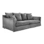 Invicta Sofa HEAVEN 3 osobowa szary sztruks 202cm / 43443