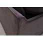 Invicta HEAVEN Sofa narożna prawostronna szary sztruks 255cm / 45445