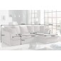 Invicta HEAVEN Sofa narożna prawostronna szary sztruks 255cm / 45445