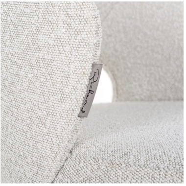 Krzesło barowe SAVOY white bouclé 50cm / S4561 White bouclé