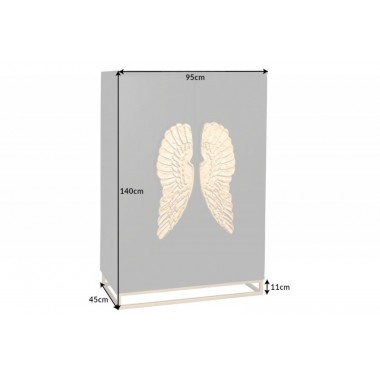 Invicta Barek Komoda Angel czarny ze złotymi skrzydłami 140cm / 41107