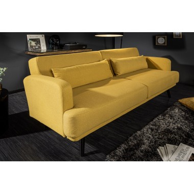 STUDIO Sofa 214cm z funkcją spania kolor musztardowy żółty / 39466