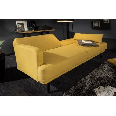 STUDIO Sofa 214cm z funkcją spania kolor musztardowy żółty / 39466