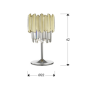 Schuller Lampa stołowa TIARA 1L chrome gold / 605281