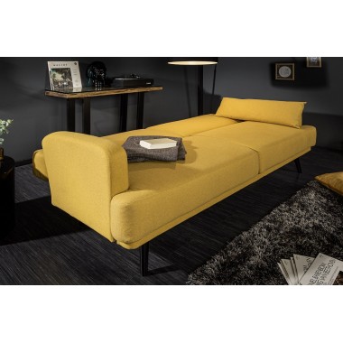 STUDIO Sofa 214cm z funkcją spania kolor musztardowy żółty / 39466