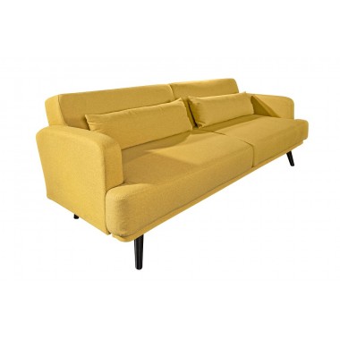 STUDIO Sofa 214cm z funkcją spania kolor musztardowy żółty / 39466