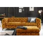Invicta Pufa MODERN BAROCK musztardowo żółty aksamit 92cm / 44395