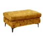 Invicta Pufa MODERN BAROCK musztardowo żółty aksamit 92cm / 44395