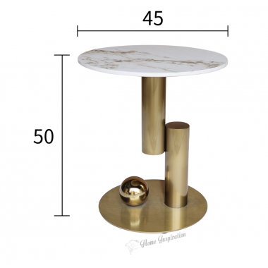 Livin Hill Stolik kawowy MODIG optyka marmuru zestaw 2 sztuk Ø 80cm / M60