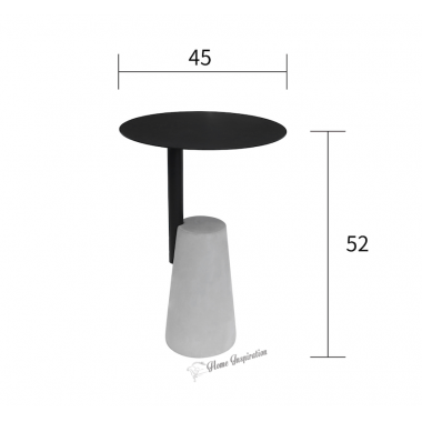 Livin Hill Stolik kawowy MODIG optyka betonu Ø 45cm / M23