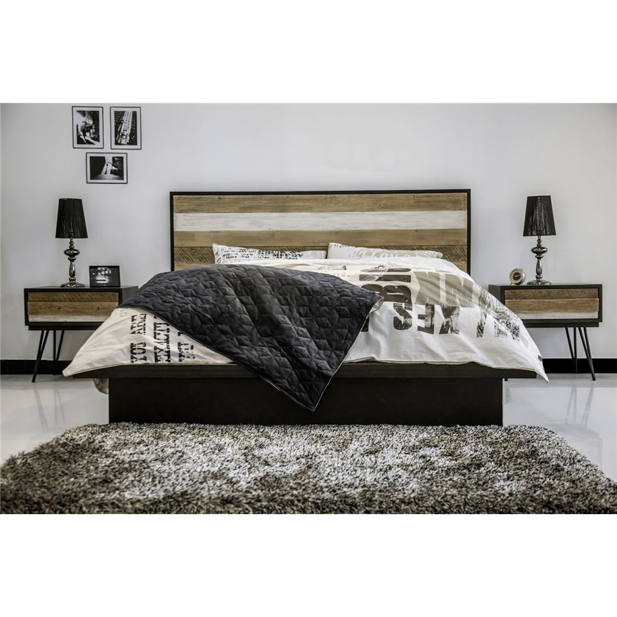 LIVIN HILL Adesso Łóżko 140cm + 2 szafki nocne ADESB02