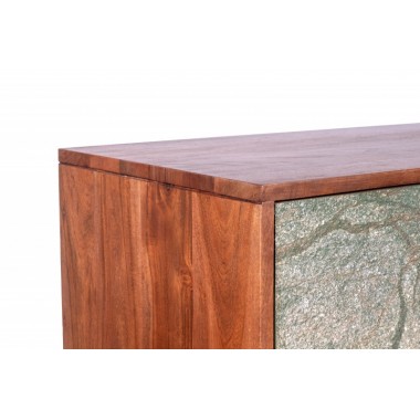 Invicta MOUNTAIN SOUL Komoda wysoka z imitacją marmuru 100cm / 43794
