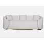 Livin Hill Sofa tapicerowana NUA biały aksamit 220cm / N19-2