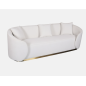 Livin Hill Sofa tapicerowana NUA biały aksamit 220cm / N19-2