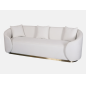 Livin Hill Sofa tapicerowana NUA biały aksamit 220cm / N19-2