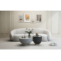 Livin Hill Sofa tapicerowana NUA PERUGIA białe ecru boucle 260cm / N77-1